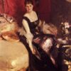 John Singer Sargent 'Mrs. Kate A. More' Realism Portrait – Fine Art Reproduction on Canvas