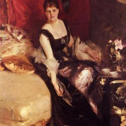 John Singer Sargent 'Mrs. Kate A. More' Realism Portrait – Fine Art Reproduction on Canvas