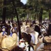 Music in the Tuileries Garden – Inspired by Manet's Iconic 1862 Impressionist Genre Painting, Oil on Canvas