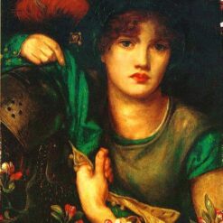 Romanticism Portrait Oil Painting: My Lady Greensleeves by Dante Gabriel Rossetti – Fine Art Reproduction