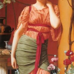 Nerissa by John William Godward | 1906 Neoclassical Portrait on Canvas