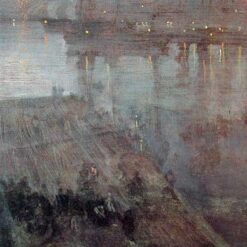 Nocturne in Blue and Gold – Valparaiso Bay by Whistler (1866) – Tonalist Seascape Oil Painting