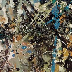 Inspired by Jackson Pollock’s Number 1 (Lavender Mist) (Detail) – Abstract Expressionist Painting on Canvas (Oil, 1950)