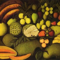 Still Life with Exotic Fruit by Henri Rousseau – 1908 Naïve Art Still Life Oil Painting Replica | Hand-Painted on Canvas