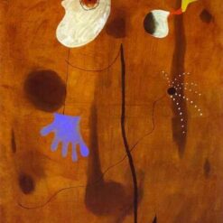 Inspired by Joan Miró’s Untitled (1925) – Abstract Surrealist Figurative Oil Painting (130 x 97 cm)