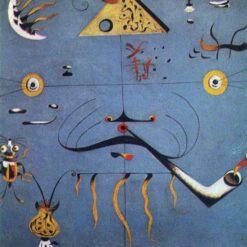 Inspired by Joan Miró’s Catalan Peasant Head (1924-1925) – Abstract Surrealist Figurative Oil Painting