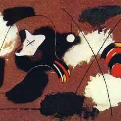 Joan Miró 'Painting' (1936) – Abstract Surrealist Oil and Sand on Masonite
