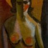 Cubist Nude Painting Inspired by René Magritte – 'Nude', 1919, Hand-Painted Canvas Reproduction