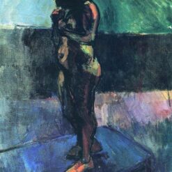 Custom Oil Painting Inspired by Henri Matisse – 'Nude Wearing Red Shoes' (1907) – Post-Impressionist Nude on Canvas