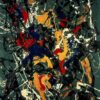 Inspired by Number 3 by Jackson Pollock – Oil & Enamel Drip Painting on Canvas (Abstract Expressionism, 1948)