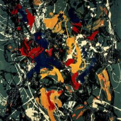 Inspired by Number 3 by Jackson Pollock – Oil & Enamel Drip Painting on Canvas (Abstract Expressionism, 1948)