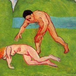 Henri Matisse Inspired Expressionist Mythological Painting – 'Nymph and Satyr' (1909) – Hand-Painted Oil on Canvas
