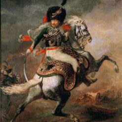 Théodore Géricault Charging Hussar – Romanticism Battle Painting Oil on Canvas Reproduction for Sale