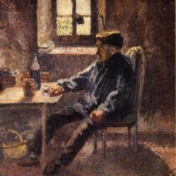 Old Winegrower in Moret" (1902) | Camille Pissarro Impressionist Oil Portrait