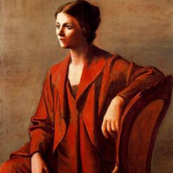Oil Painting Inspired by Picasso’s Neoclassicist Period – 'Olga' (1923) Portrait on Canvas