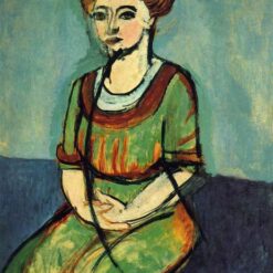 Henri Matisse Inspired Expressionist Portrait – 'Olga Merson' (1910) – Hand-Painted Oil on Canvas