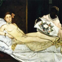 Olympia – Inspired by Edouard Manet (1863) Realist Nude Oil Painting