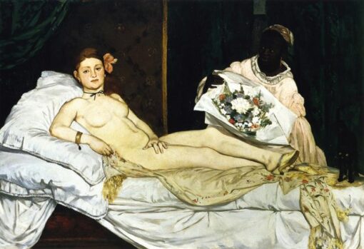 Olympia – Inspired by Edouard Manet (1863) Realist Nude Oil Painting