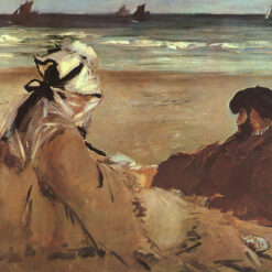 On the Beach – Inspired by Edouard Manet’s 1873 Impressionist Genre Painting
