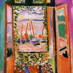 Custom Oil Painting Inspired by Henri Matisse – 'Open Window, Collioure' (1905) – Fauvist Landscape on Canvas