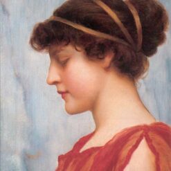 Ophelia by John William Godward | 1889 Neoclassical Portrait Oil Painting