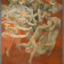 John Singer Sargent Oil Painting – Orestes Pursued by the Furies, 1921, Neoclassical Mythological Art