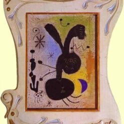 Joan Miró Abstract Surrealism (1943) – Oil, Pastel & Canvas Painting Reproduction