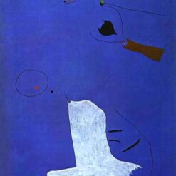 Inspired by Joan Miró’s Painting (1927) – Surrealist Automatic Abstract Oil Painting (130 x 97 cm)