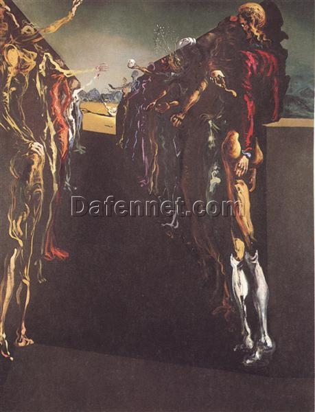 Palladio’s Thalia Corridor” – Surrealism-Inspired Symbolic Painting by Salvador Dali (1938)