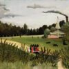 Henri Rousseau "Park with Figures" Oil Painting Reproduction – Naïve Art Landscape with Figures on Canvas