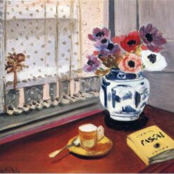 Henri Matisse Inspired Still Life – Pascal's Pensees (1924) – Post-Impressionist Oil Painting