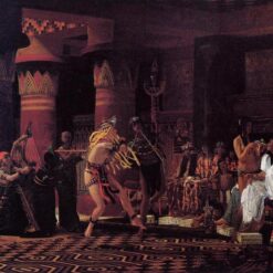 Pastimes in Ancient Egypt Oil Painting – 3,000 Years of Egyptian Culture, Historical Art by Sir Lawrence Alma-Tadema