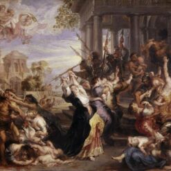 Baroque Art Masterpiece – Massacre of the Innocents by Rubens, High-Quality Oil Painting Reproduction