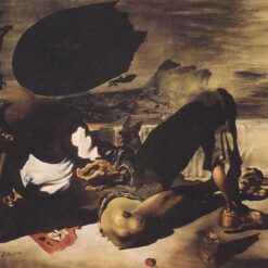 Philosopher Illuminated by the Light of the Moon and the Setting Sun" – Surrealist Portrait Inspired by Salvador Dali (1939)