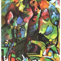 Kandinsky’s Picture with Archer – 1909 Expressionist Oil on Canvas