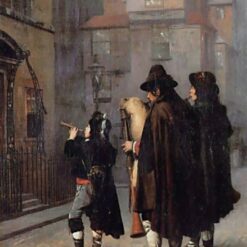 Pifferari by Jean-Léon Gérôme | Romantic Genre Painting, Oil on Canvas