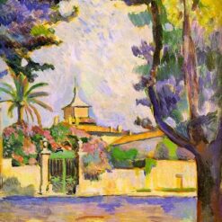 Custom Oil Painting Inspired by Henri Matisse – 'Place des Lices, St. Tropez' (1904) – Fauvist Landscape on Canvas