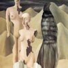 Polar Light Inspired by René Magritte – 1926 Surrealist Symbolic Painting, Oil on Canvas (139x105 cm)