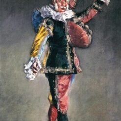 Polichinelle – Inspired by Edouard Manet (1873) Realist Oil Painting on Canvas
