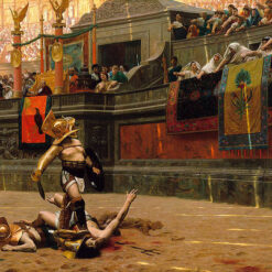 Custom Oil Reproduction of Jean-Léon Gérôme’s Pollice Verso – 1872 Gladiator Painting