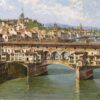 Antonietta Brandeis’ Ponte Vecchio, Florence – Realist Impressionist Cityscape Painting Replica