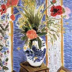 Henri Matisse Inspired Flower Painting – 'Poppies' (c.1919) – Hand-Painted Oil on Canvas Reproduction