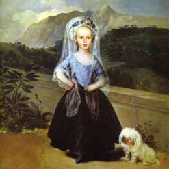 Portrait of Maria Teresa de Borbón y Vallabriga by Francisco Goya - Romanticism Oil Painting, 1783
