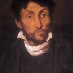 Portrait of a Kleptomaniac by Théodore Géricault – Classic Realism Oil Painting Reproduction on Canvas