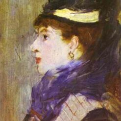 Oil Painting Inspired by Edouard Manet: Portrait of a Lady (c.1879) on Panel