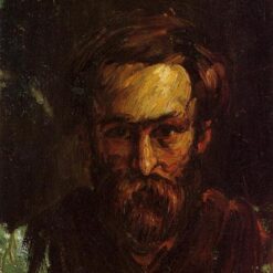 Portrait of a Man" by Paul Cézanne – 1864, Romanticism Oil on Canvas Artwork, Private Collection