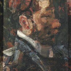 Expressionist Portrait Oil Painting Portrait of a Man by Paul Klee (1925) – Bauhaus Art for Home and Office Decor