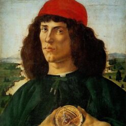 Early Renaissance Portrait of a Man with Cosimo’s Medal by Sandro Botticelli - 1474