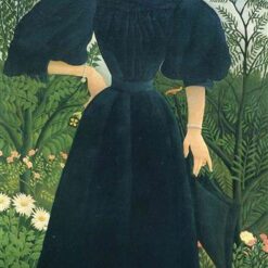 Henri Rousseau "Portrait of a Woman" Oil Painting Reproduction – Naïve Art Portrait on Canvas