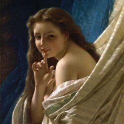 Hand-Painted Pierre-Auguste Cot ‘Portrait of a Young Woman’ Oil Painting - Academicism Portrait on Canvas from Dafen Village Studio